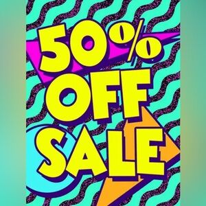 ⚡️⚡️⚡️HALF OFF SALE⚡️⚡️⚡️ CLOSET CLEAR OUT!!!!‼️‼️‼️‼️‼️